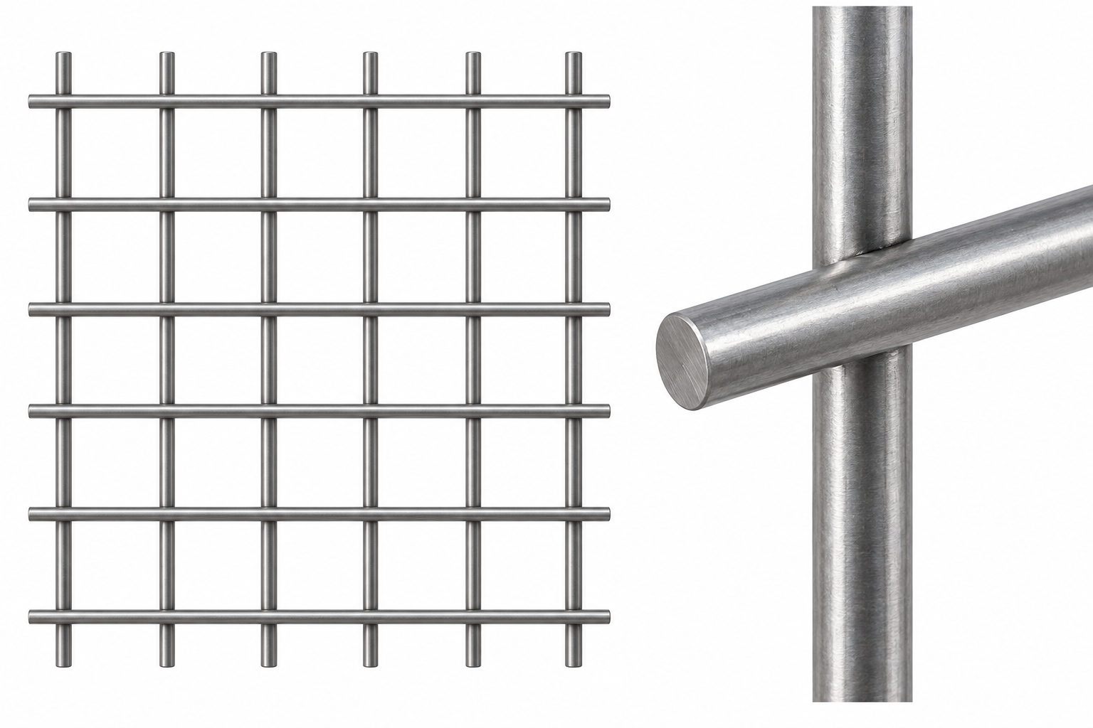 Close-up illustration of ProGuard welded mesh construction